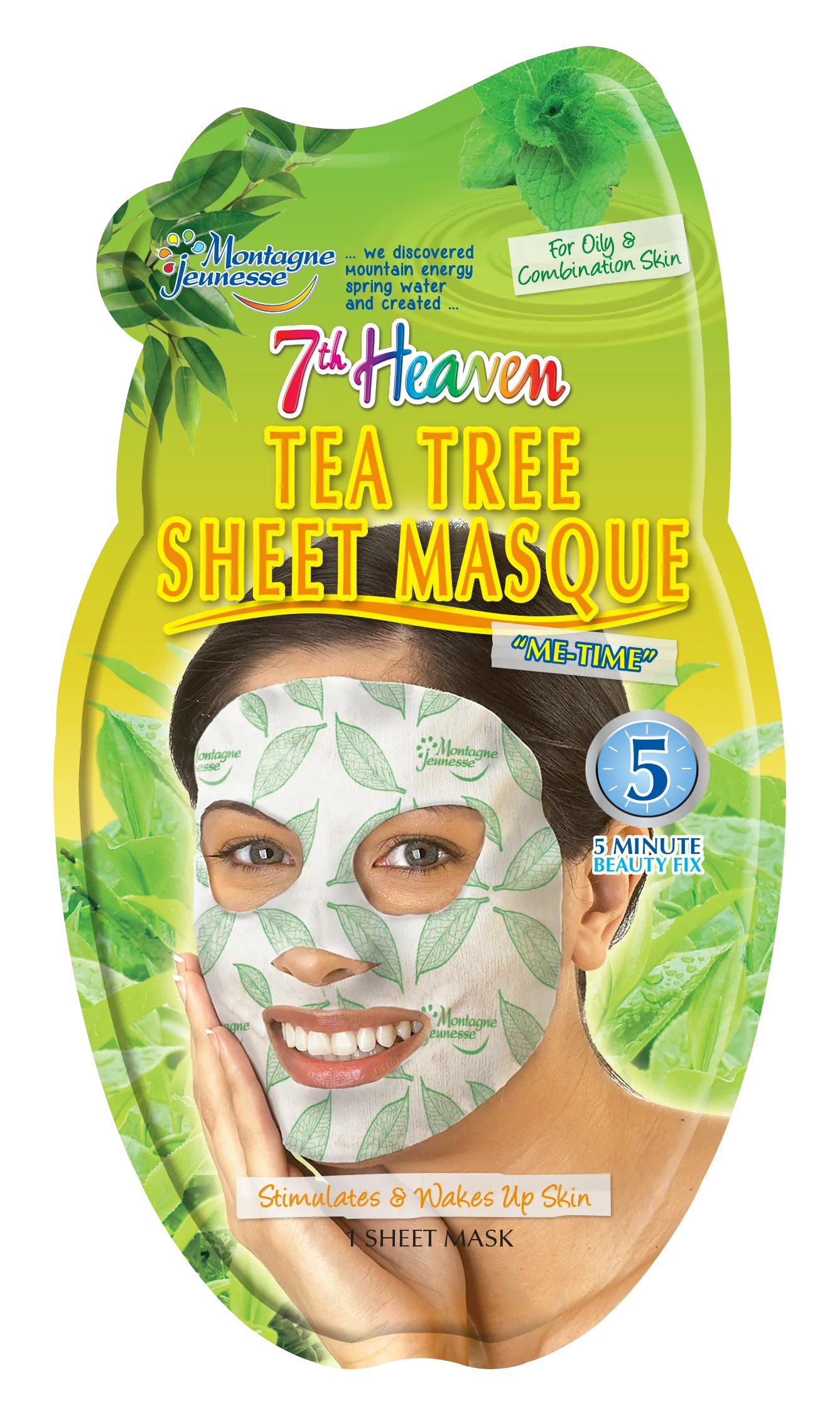 7th Heaven Tea Tree Sheet Mask, 16g