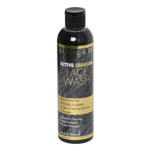 Active  Charcoal Face Wash Deep Cleansing Power Moisturizes & Clarifies Enriched with Dead Sea Black Mud  & Chamomile