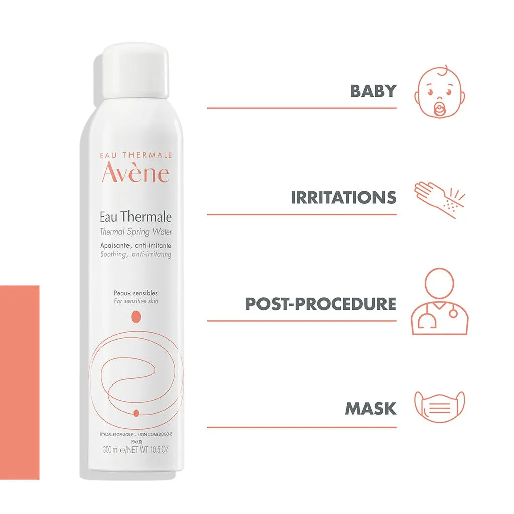 Avene Thermal Spring Water Spray, Soothing & Anti Irritating Water For Sensitive Skin 300ml