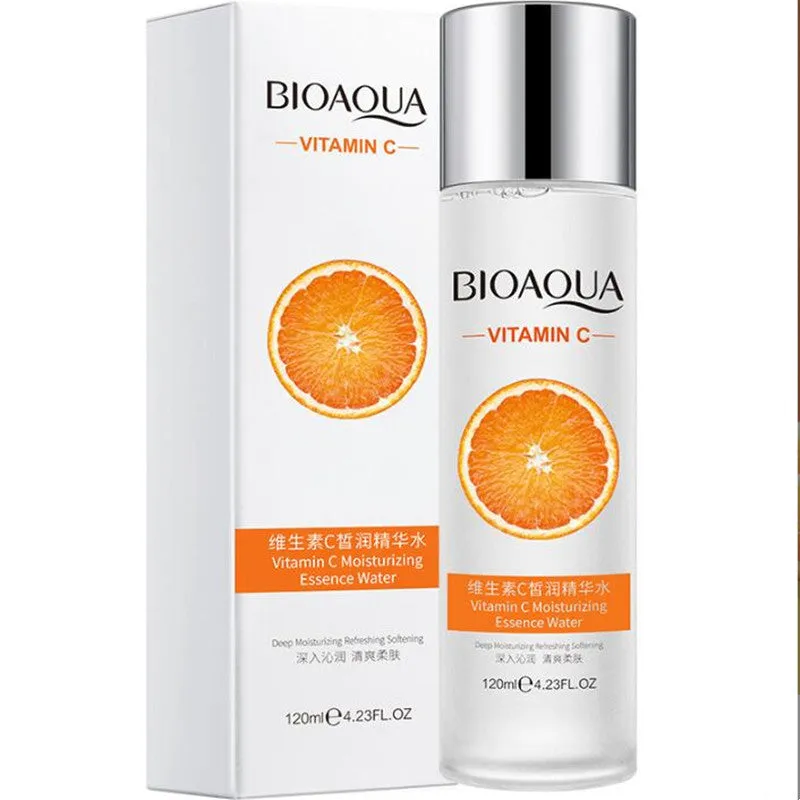 BIOAQUA Vitamin C Facial Toner Long Lasting Shrink Pores Nourishes The Skin Smooth And Tender Moisturizing Brightening Care Softening Water 12OML BQY79836