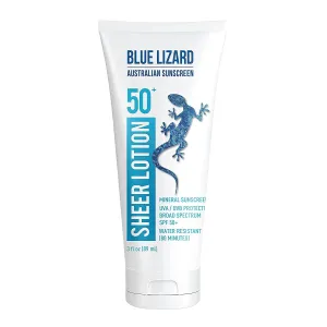 Blue Lizard Australian Sheer Mineral Sunscreen Body Lotion SPF 50 