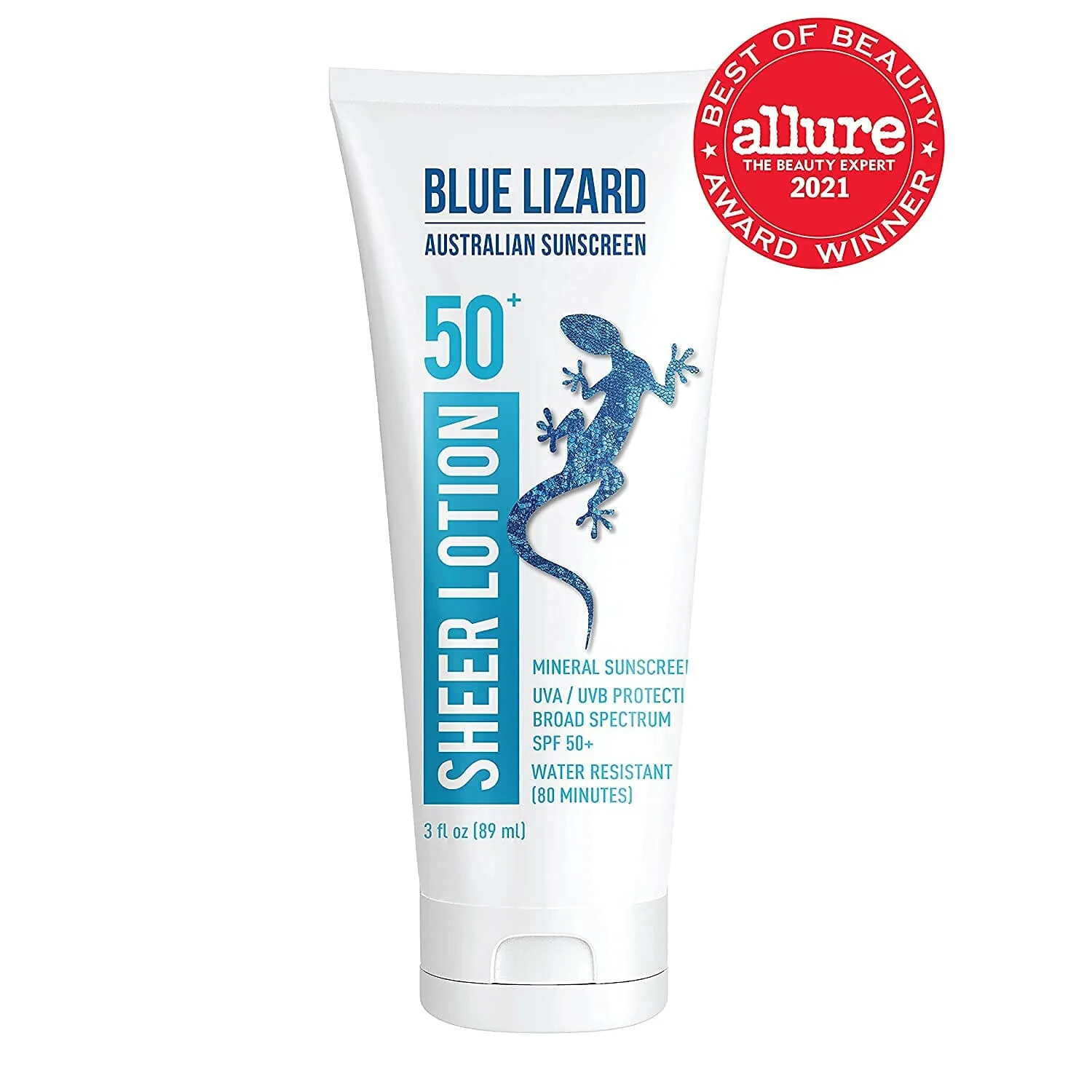 Blue Lizard Australian Sheer Mineral Sunscreen Body Lotion SPF 50 