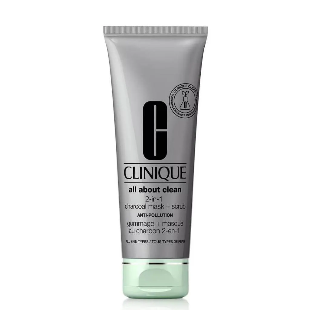 Charcoal mask   scrub 2in1 Clinique All About Clean, 100 ml