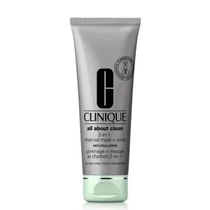 Charcoal mask   scrub 2in1 Clinique All About Clean, 100 ml