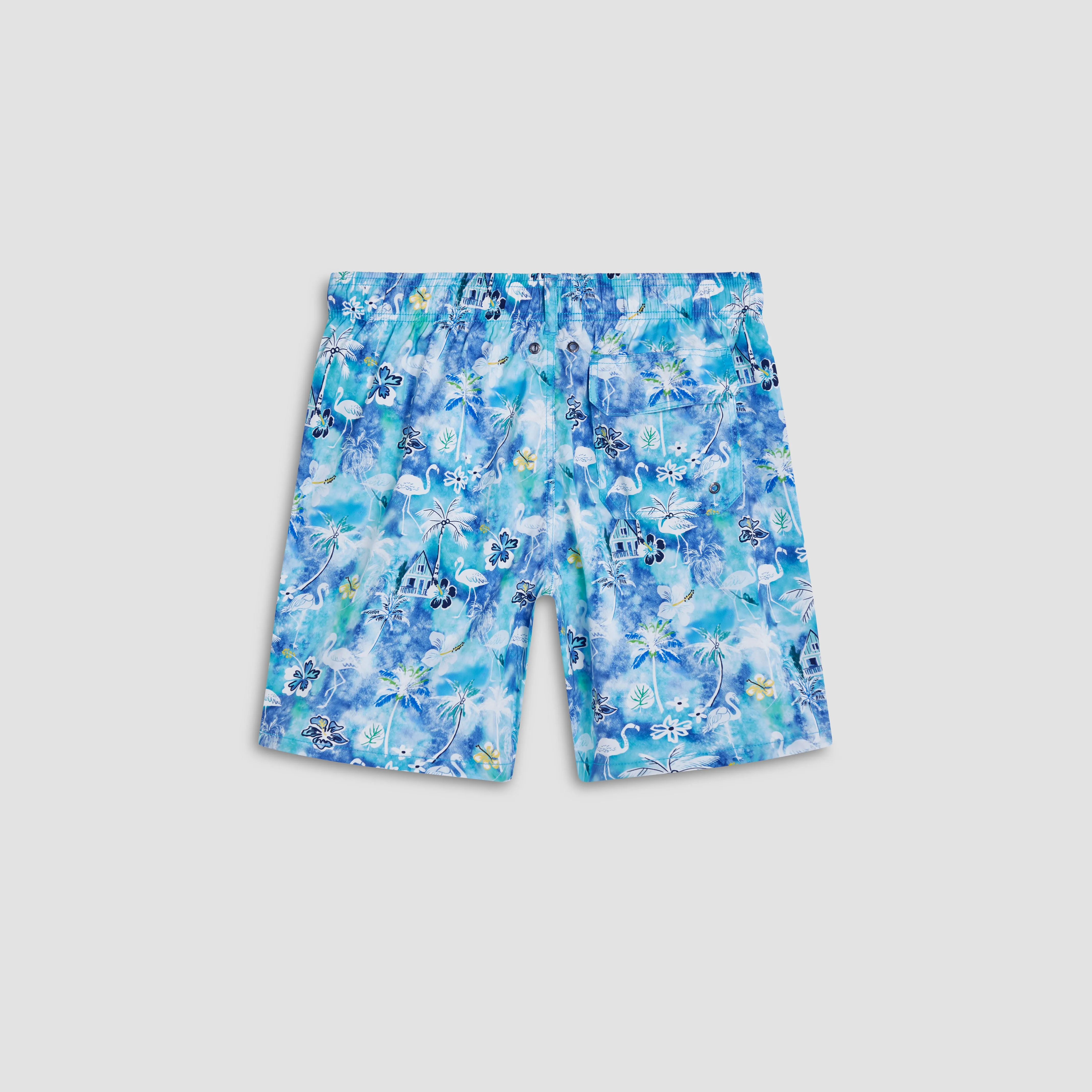 Cosmo Flamingo Floral Swim Trunks