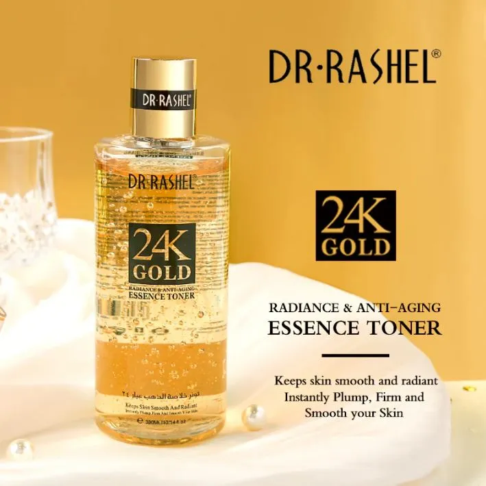 Dr.Rashel 24K Gold Radiance & Anti-aging Toner Serum 300ml - DRL-1478