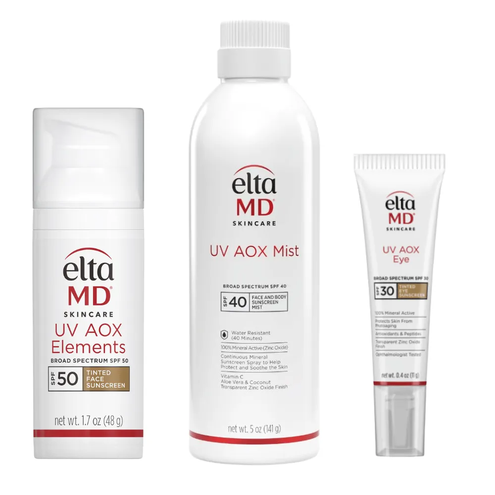 EltaMD UV AOX Sunscreen TRIO ($140 Value)