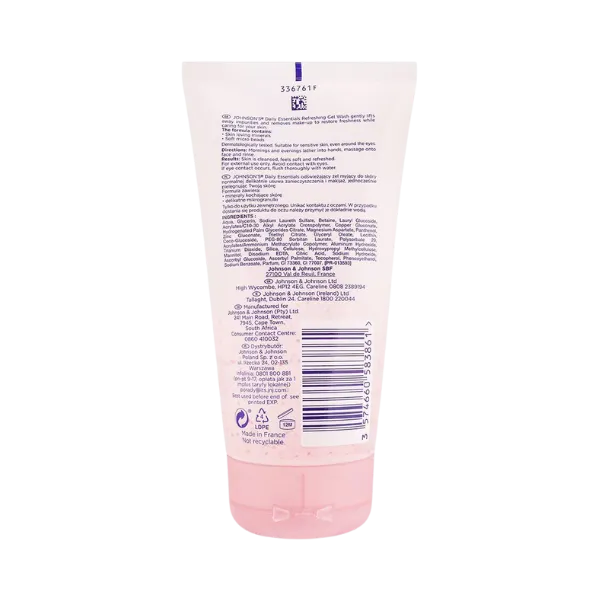 Johnsons Daily Essentials Refreshing Gel Face Wash 150ml