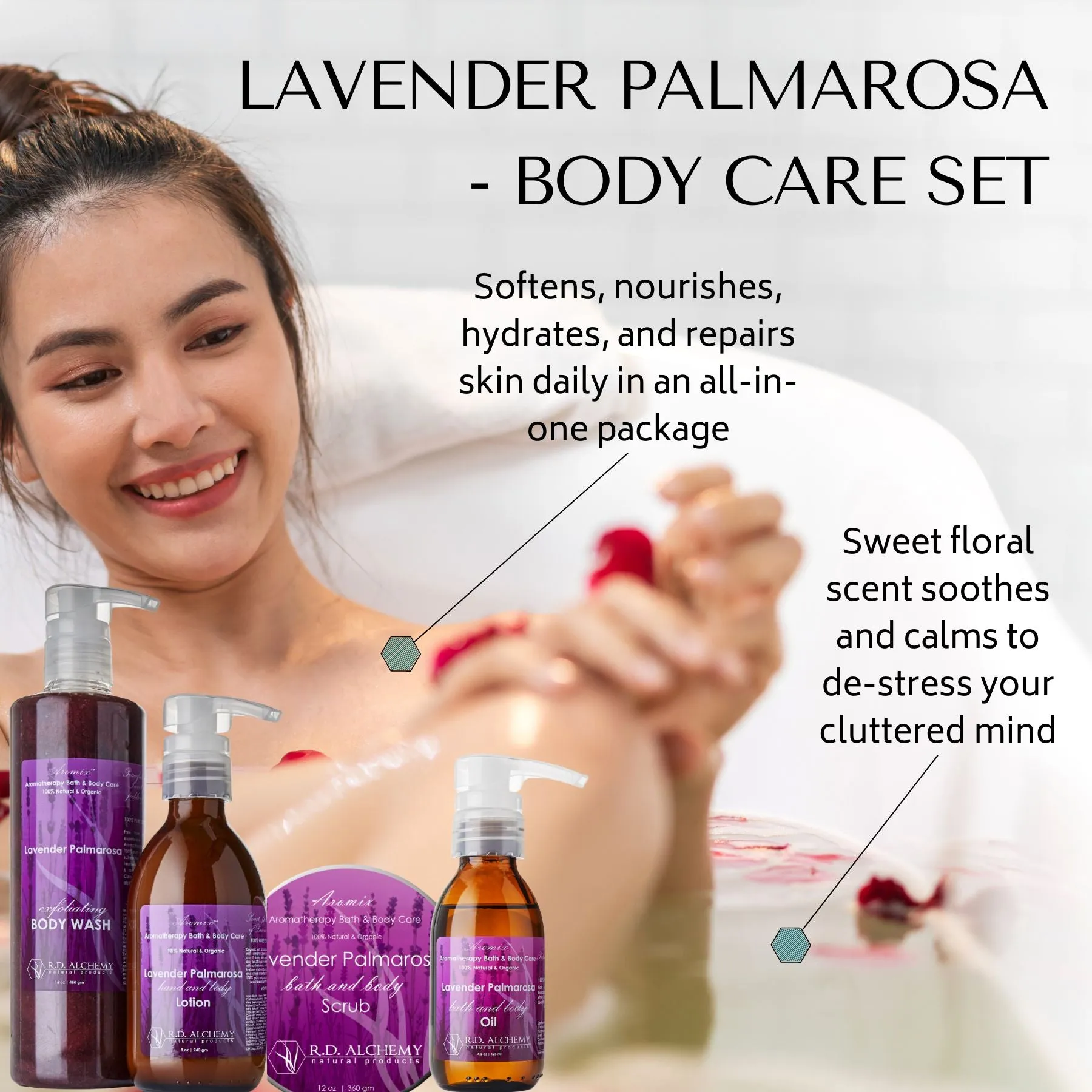 Lavender Palmarosa - Sea Salt Body Scrub