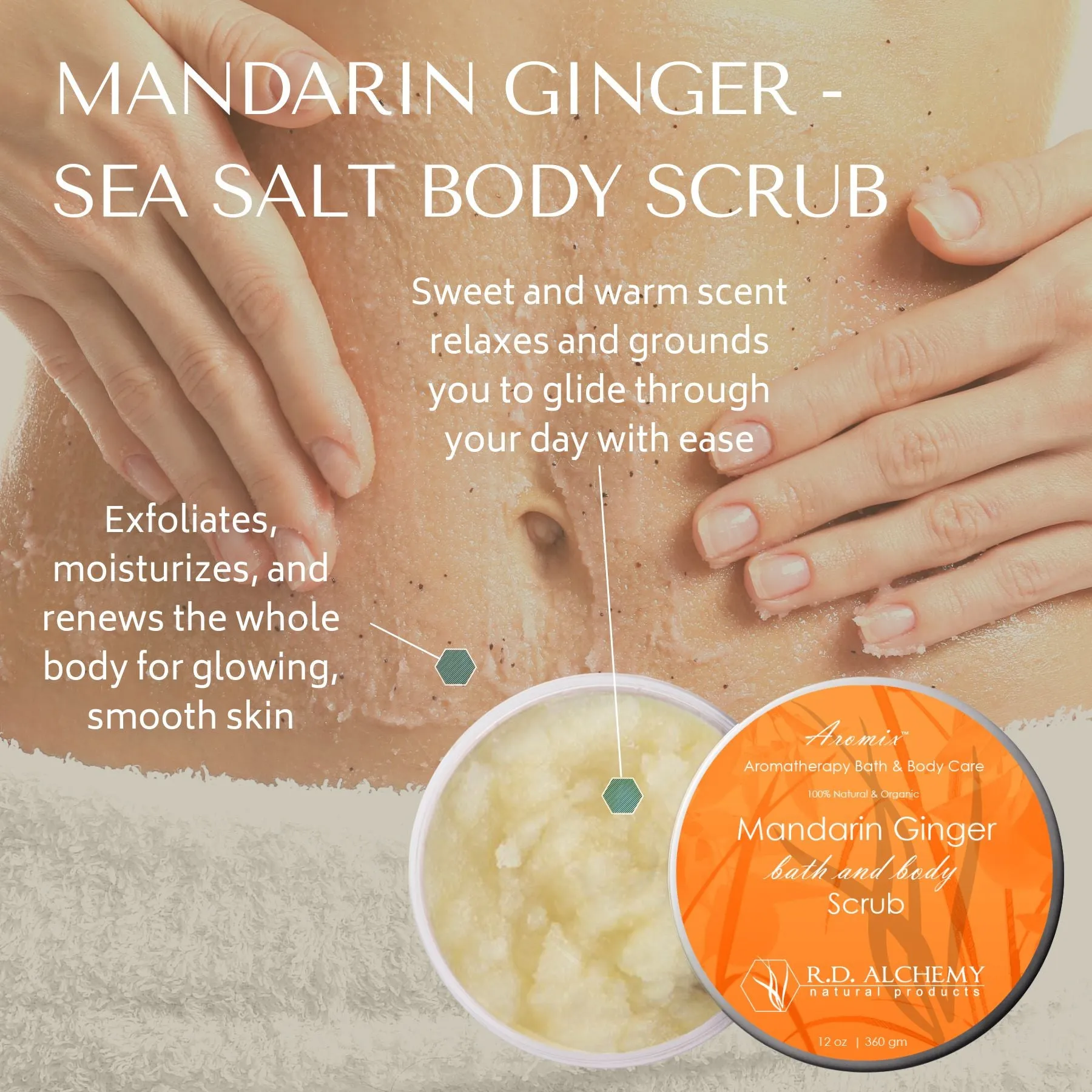 Mandarin Ginger - Sea Salt Body Scrub