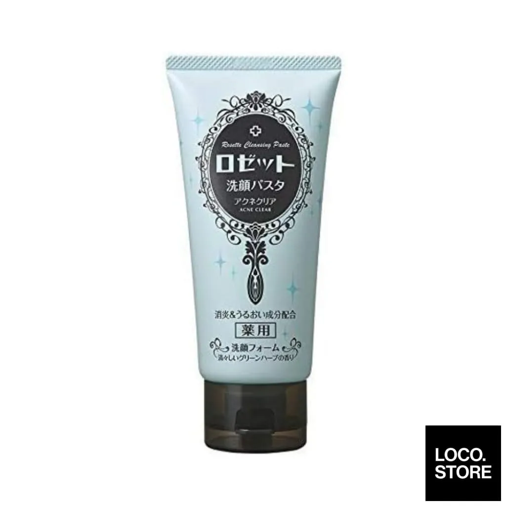 Rosette Face Wash Paste Acne Clear 120G