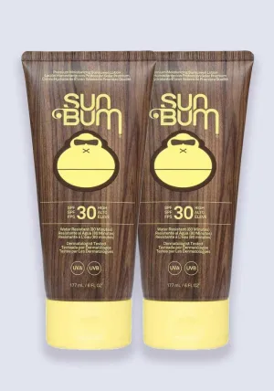 Sun Bum Original SPF 30 Sunscreen Lotion 177ml - 2 Pack Saver